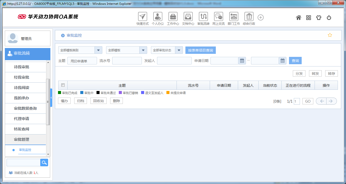 如何運用華天動力OA系統模板回收站功能