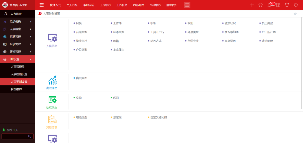 用華天動力協同OA系統構建人力資源一體化智慧管理平臺