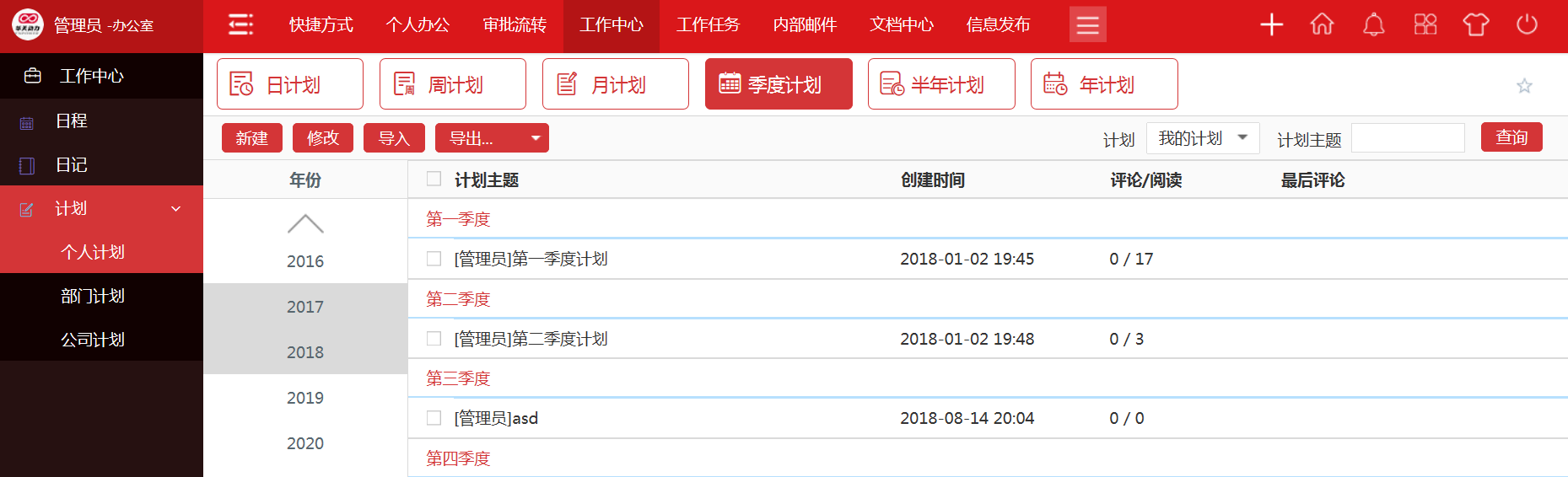 【OA系統技術派】用華天動力OA系統構建精確化目標管理平臺