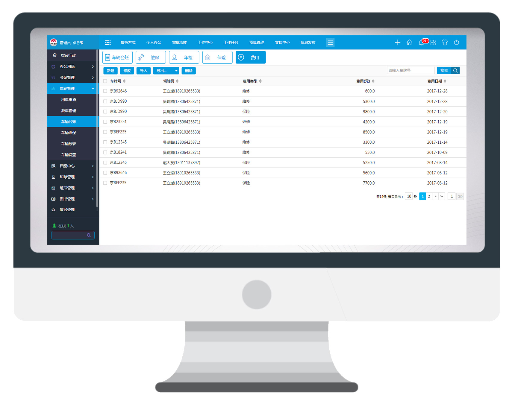 再不用OA系統(tǒng)管理車輛，你就OUT了！
